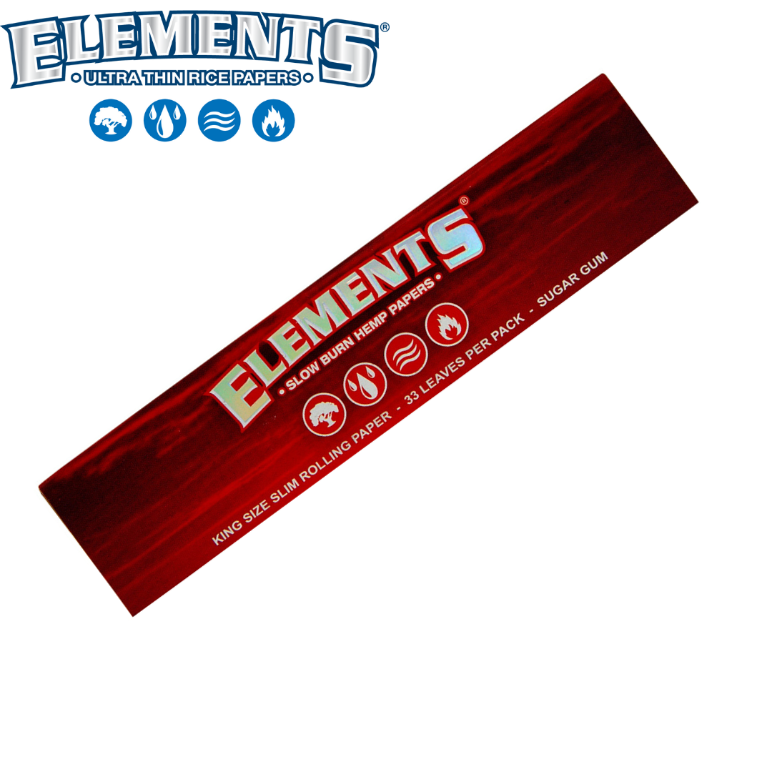 Papers, Elements®, Red, King Size Slim